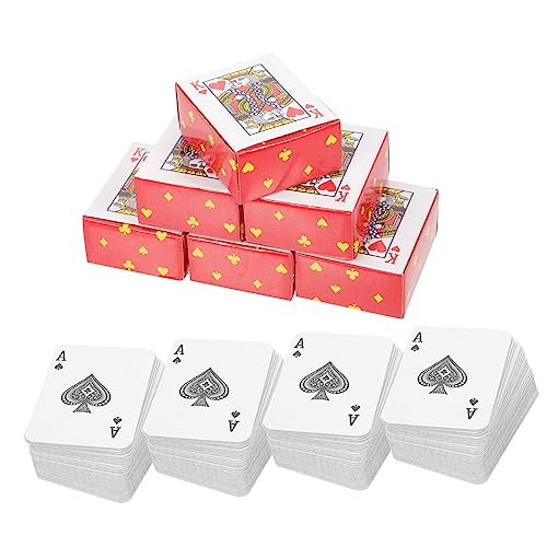 PENIKOKO 10Sätze Mini Spielkarten Teiliges Reisespiel für Erwachsene Kleine Pokerkarten für Outdoor Aktivitäten für Camping Picknick und Spieleabende von PENIKOKO