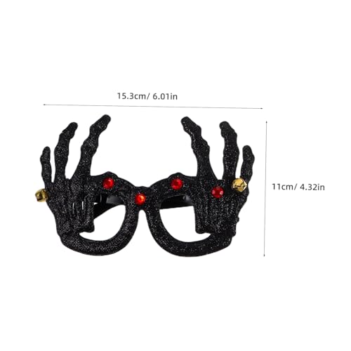 PENIKOKO 12 Stück Lustige Feiertagsbrillen Halloween Dekor Totenkopf Halloween Brillen Neuartige Geister Brillen Requisiten von PENIKOKO