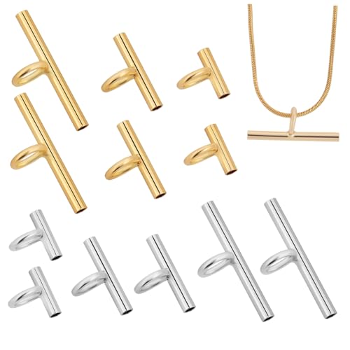 PENIKOKO 12 Stück Teiliges Broschen aus Kupferrohr Horizontaler Broschenanhänger Adapter in Gold und Silber Verschiedene Sicherer Schmuckherstellungskonverter für Mini Pins PENIKOKO 12 Stück Teiliges Broschen aus Kupferrohr Horizontaler Broschenanhänger Adapter in Gold und Silber Verschiedene Sicherer Schmuckherstellungskonverter für Mini Pins von PENIKOKO