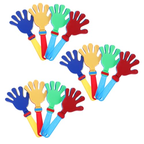 PENIKOKO 12 Stück Teiliges Kunststoff Handklatschen Leichte und Sichere Handklatschen Lärmmacher für Bunte Farben Kindlichen Entwicklung für Partys und Spiele Zufällige PENIKOKO 12 Stück Teiliges Kunststoff Handklatschen Leichte und Sichere Handklatschen Lärmmacher für Bunte Farben Kindlichen Entwicklung für Partys und Spiele Zufällige von PENIKOKO