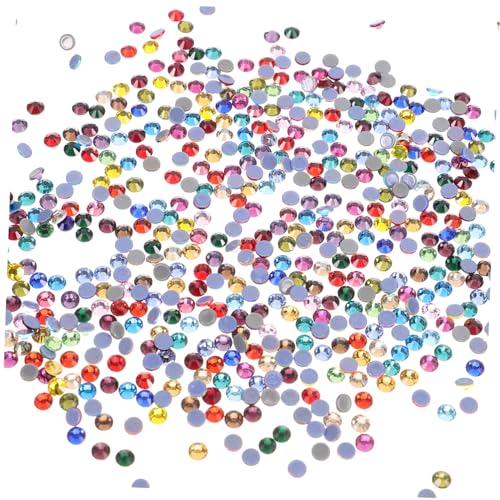 PENIKOKO 1440 Stück Teiliges Flatback Strasssteine Nageldekorationen Glänzend DIY Accessoires für Maniküre Nail Art Schmuck Kristallglas Steine von PENIKOKO