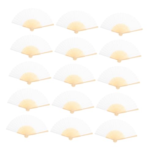 PENIKOKO 15 Stück Teiliges Weiße Faltbare Papierfächer Leicht und Kompakt Traditioneller Chinesischer Handfächer für Hochzeiten Sommerfeste DIY Dekoration Tanz und Kirchenveranstaltungen PENIKOKO 15 Stück Teiliges Weiße Faltbare Papierfächer Leicht und Kompakt Traditioneller Chinesischer Handfächer für Hochzeiten Sommerfeste DIY Dekoration Tanz und Kirchenveranstaltungen von PENIKOKO