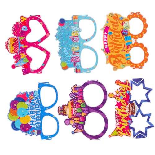 PENIKOKO 18 Stück Teiliges Partybrillen Lustige Fotorequisiten für Unvergessliche Wiederverwendbar Kreative Designs für Geburtstagsfeiern für Freunde PENIKOKO 18 Stück Teiliges Partybrillen Lustige Fotorequisiten für Unvergessliche Wiederverwendbar Kreative Designs für Geburtstagsfeiern für Freunde von PENIKOKO
