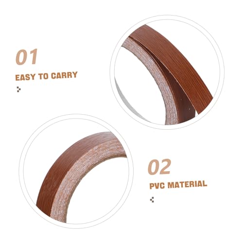 PENIKOKO 2 Rollen Holzmaserung Kantenumleimer Selbstklebendes Holzband Möbel Reparatur Klebeband für Schrank Tür Schutz Diy Möbelfolie mit Haftung und Realistischer Holzoptik PENIKOKO 2 Rollen Holzmaserung Kantenumleimer Selbstklebendes Holzband Möbel Reparatur Klebeband für Schrank Tür Schutz Diy Möbelfolie mit Haftung und Realistischer Holzoptik von PENIKOKO