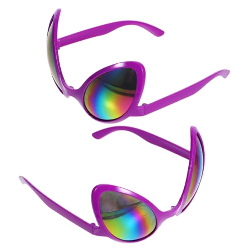 PENIKOKO 2 Stück Alien Sonnenbrille Lustige Kostüm Brille für Partys Halloween und Cosplay Ausgefallene Accessoires für Erwachsene Plastikbrille für Foto Requisiten PENIKOKO 2 Stück Alien Sonnenbrille Lustige Kostüm Brille für Partys Halloween und Cosplay Ausgefallene Accessoires für Erwachsene Plastikbrille für Foto Requisiten von PENIKOKO