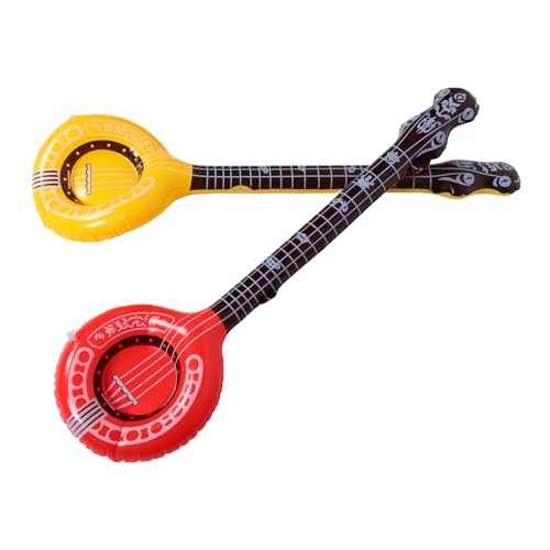 PENIKOKO 2 Stück Aufblasbare Musikinstrumente für PVC Inflatable Instrumente für Partys Kreative Requisiten in Rot und Gelb für Jahre Mottopartys und Pooldekorationen PENIKOKO 2 Stück Aufblasbare Musikinstrumente für PVC Inflatable Instrumente für Partys Kreative Requisiten in Rot und Gelb für Jahre Mottopartys und Pooldekorationen von PENIKOKO