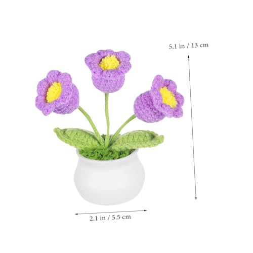 PENIKOKO 2 Stück Handgefertigte Häkelblumen Realistische Gestrickte Blumen aus Robustem Garn Langlebige Deko für Auto und Schreibtisch Natürliche Vielseitige Wohn und Bürodekoration PENIKOKO 2 Stück Handgefertigte Häkelblumen Realistische Gestrickte Blumen aus Robustem Garn Langlebige Deko für Auto und Schreibtisch Natürliche Vielseitige Wohn und Bürodekoration von PENIKOKO