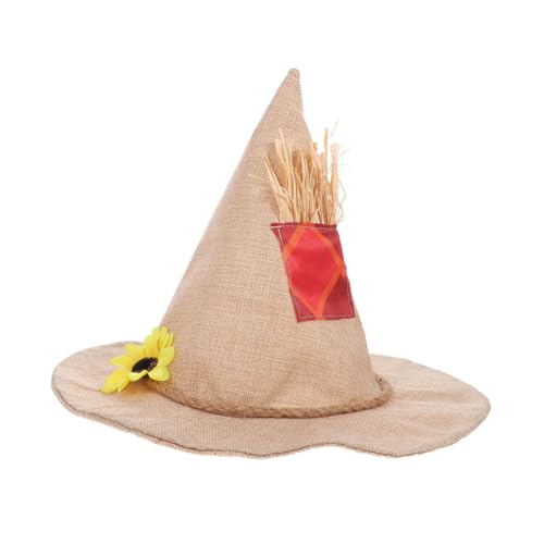 PENIKOKO 2 Stück Hexenhut Kostüm Halloween Vogelscheuche Zaubererhut Vogelscheuche Kostümhut Zubehör Zauberer Halloween Kostümhut Kostümzubehör Leinen Beige PENIKOKO 2 Stück Hexenhut Kostüm Halloween Vogelscheuche Zaubererhut Vogelscheuche Kostümhut Zubehör Zauberer Halloween Kostümhut Kostümzubehör Leinen Beige von PENIKOKO