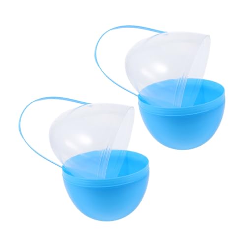 PENIKOKO 2 Stück Jumbo Ostereier Große Füllbare Plastikeier mit Griffen Eierförmige Behälter für Osterparty von PENIKOKO