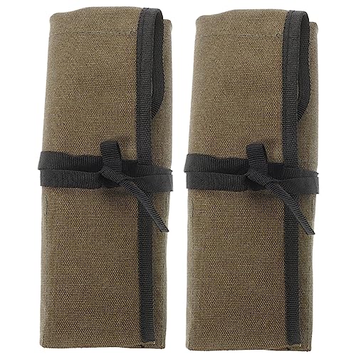 PENIKOKO 2 Stück Multifunktionale Werkzeugtasche Roll Up Organizer für Werkzeuge Schraubenschlüssel Zangen für Heimwerker und Praktische Aufbewahrungslösung von PENIKOKO