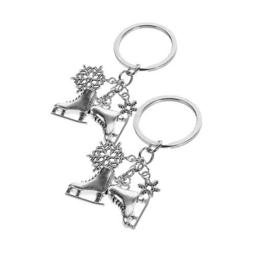 PENIKOKO 2 Stück Schlittschuh Schlüsselanhänger mit Schneeflockenmotiv Robuster Metallanhänger als Stilvolles Taschenaccessoire für Damen und Herren Vielseitig Verwendbar als Schlüssel PENIKOKO 2 Stück Schlittschuh Schlüsselanhänger mit Schneeflockenmotiv Robuster Metallanhänger als Stilvolles Taschenaccessoire für Damen und Herren Vielseitig Verwendbar als Schlüssel von PENIKOKO