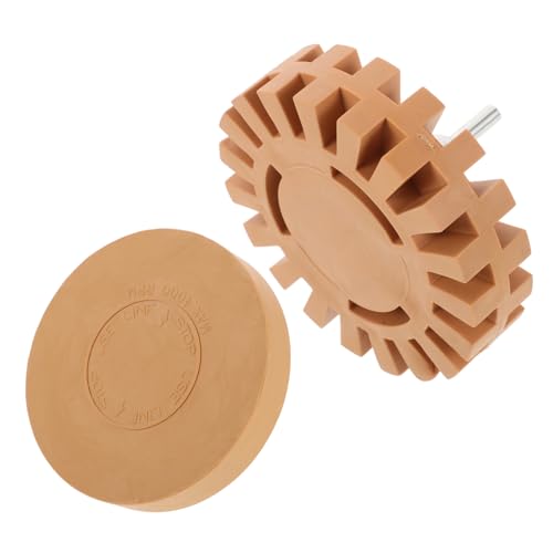 PENIKOKO 2 Stück Teiliges Gummi Radiergummi Rad mit Gezahntem Design Effizienter Aufkleber und Lackentferner für Auto Pneumatisches Kleberad für Sichere Langlebige Oberflächenreinigung von PENIKOKO