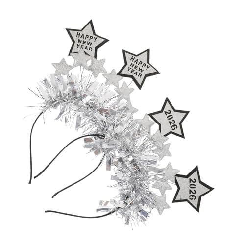 PENIKOKO 2 Stück Teiliges Silvester Haarreif mit Sternen Robustes Leichtes Party Haarband für Mädchen Komfortabler Neujahrs Kopfschmuck für Festliche Feiern und Foto Shootings PENIKOKO 2 Stück Teiliges Silvester Haarreif mit Sternen Robustes Leichtes Party Haarband für Mädchen Komfortabler Neujahrs Kopfschmuck für Festliche Feiern und Foto Shootings von PENIKOKO