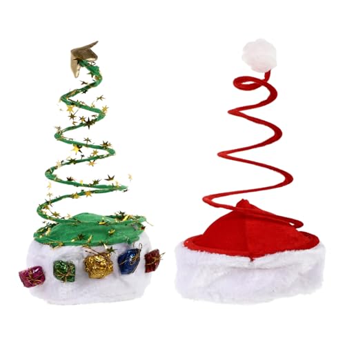 PENIKOKO 2 Stück Teiliges Weihnachtsmützen Festival Partyhut Festlicher Kopfschmuck Zufälliger Stil für Kostümparty Bühnenauftritt Erwachsene PENIKOKO 2 Stück Teiliges Weihnachtsmützen Festival Partyhut Festlicher Kopfschmuck Zufälliger Stil für Kostümparty Bühnenauftritt Erwachsene von PENIKOKO