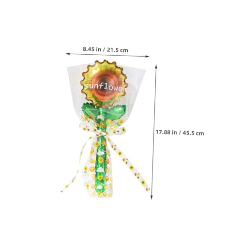PENIKOKO 20 Stück Party Dekorationsballons Hawaii Ballons Hochzeitsparty Ballons Sonnenblumen Babyparty Zubehör Folien Aluminiumfolie von PENIKOKO