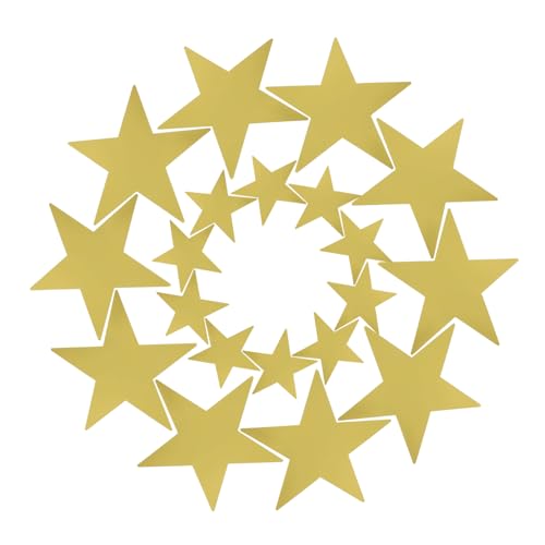 PENIKOKO 20 Stück Pentagramm-Dekoration Dekorationen mit Sternen aus Papier Sterndekor Party-Papierstern-Ausschnitte dekorative Ausschnitte Konfetti-Ausschnitte Sterne Dekorationen Golden PENIKOKO 20 Stück Pentagramm-Dekoration Dekorationen mit Sternen aus Papier Sterndekor Party-Papierstern-Ausschnitte dekorative Ausschnitte Konfetti-Ausschnitte Sterne Dekorationen Golden von PENIKOKO