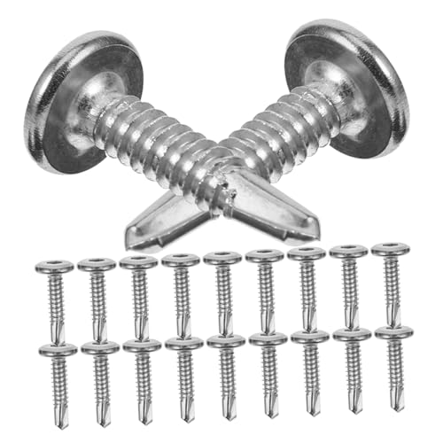 PENIKOKO 20 Stück Teiliges Edelstahl Selbstbohrende Flachkopf Innensechskant Schrauben für Metallzäune mit Selbstschneidender Zeitsparender Montage und Schützendem Attraktivem PENIKOKO 20 Stück Teiliges Edelstahl Selbstbohrende Flachkopf Innensechskant Schrauben für Metallzäune mit Selbstschneidender Zeitsparender Montage und Schützendem Attraktivem von PENIKOKO
