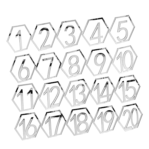 PENIKOKO 20 Stück Teiliges Tischnummern für Hochzeiten Design für Partys und Events Verziert mit Stilvollen zur Kennzeichnung von Tischen PENIKOKO 20 Stück Teiliges Tischnummern für Hochzeiten Design für Partys und Events Verziert mit Stilvollen zur Kennzeichnung von Tischen von PENIKOKO