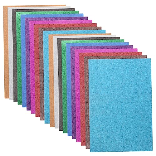 PENIKOKO 20Stücke Glitzerpapier für DIY Kunsthandwerk Selbstklebendes Farbiges Glitzer Kartonpapier für Bastelprojekte für Scrapbooking PENIKOKO 20Stücke Glitzerpapier für DIY Kunsthandwerk Selbstklebendes Farbiges Glitzer Kartonpapier für Bastelprojekte für Scrapbooking von PENIKOKO