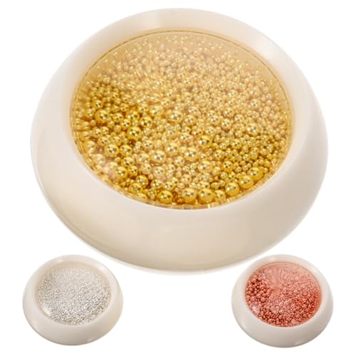 PENIKOKO 3 Kartons Boxen Nail Art Stahlperlen Mix Metall DIY Nageldekorationen Charm Zubehör in Roségold Gold Silber für Kreative Maniküre Designs PENIKOKO 3 Kartons Boxen Nail Art Stahlperlen Mix Metall DIY Nageldekorationen Charm Zubehör in Roségold Gold Silber für Kreative Maniküre Designs von PENIKOKO