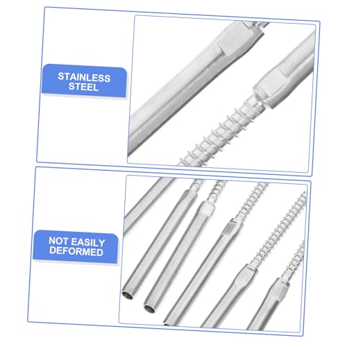 PENIKOKO 3 Paare Edelstahl Kabelgeländer Schraubenset Gewindebolzen für Holzpfosten Rostfrei Wetterfest Befestigung für Terrassen Treppengeländer ohne Spanner DIY Deck Geländer Zubehör PENIKOKO 3 Paare Edelstahl Kabelgeländer Schraubenset Gewindebolzen für Holzpfosten Rostfrei Wetterfest Befestigung für Terrassen Treppengeländer ohne Spanner DIY Deck Geländer Zubehör von PENIKOKO