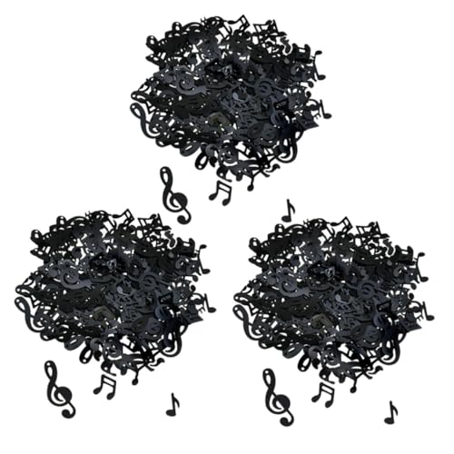 PENIKOKO 3 Packungen Noten Papierkonfetti Geburtstags und Abschlussdeko Tischdekoration Glänzend Schwarz für Party und DIY Basteln PENIKOKO 3 Packungen Noten Papierkonfetti Geburtstags und Abschlussdeko Tischdekoration Glänzend Schwarz für Party und DIY Basteln von PENIKOKO