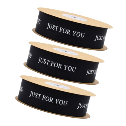 PENIKOKO 3 Rollen For You Hochzeitssatinband Schwarz Geschenkband für Geschenkverpackung Blumensträuße Einladungen Schleifen Basteln Partydekoration PENIKOKO 3 Rollen For You Hochzeitssatinband Schwarz Geschenkband für Geschenkverpackung Blumensträuße Einladungen Schleifen Basteln Partydekoration von PENIKOKO