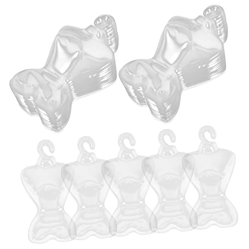 PENIKOKO 3 Sätze Puppen Kleiderbügel Transparente Puppen Kleiderständer Chic Puppenkleider Aufbewahrung Robuste Und Sichere Kleidung Mannequins Für Puppenoutfits 100 Stück * 3 von PENIKOKO