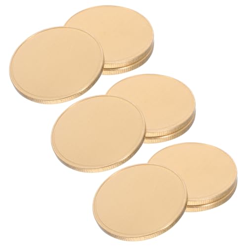 PENIKOKO 3 Stück Blanko Gravurmedaillen aus Messing Diy Challenge Coins für Individuelle Gravuren Kreative Metallrohlinge für Bastelprojekte Sammlerstücke und Erinnerungen von PENIKOKO