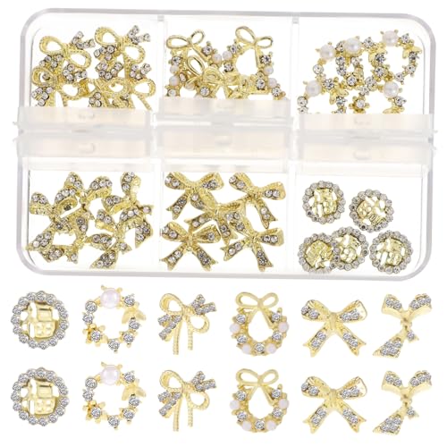 PENIKOKO 30 Stück Teiliges Nagelkunst aus Robustem Metalllegierung Nail Charms Maniküre Dekorationen mit Aufbewahrungsbox für DIY Nageldesign Vielseitig für Nägel Schmuck und PENIKOKO 30 Stück Teiliges Nagelkunst aus Robustem Metalllegierung Nail Charms Maniküre Dekorationen mit Aufbewahrungsbox für DIY Nageldesign Vielseitig für Nägel Schmuck und von PENIKOKO