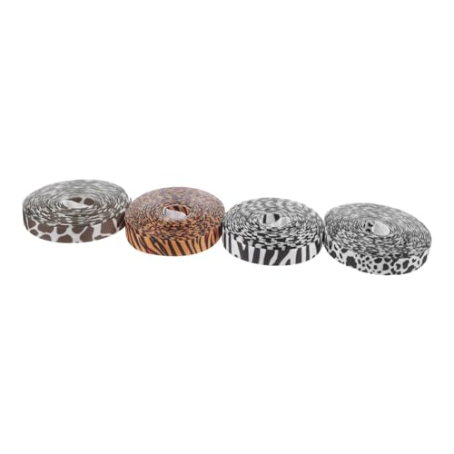 PENIKOKO 4 Rollen Tiermuster Geschenkband Breit Je Robustes Stoffband mit Tiger Giraffe Zebra Kuh für DIY Basteln Halloween Geburtstags Weihnachtsdekoration PENIKOKO 4 Rollen Tiermuster Geschenkband Breit Je Robustes Stoffband mit Tiger Giraffe Zebra Kuh für DIY Basteln Halloween Geburtstags Weihnachtsdekoration von PENIKOKO