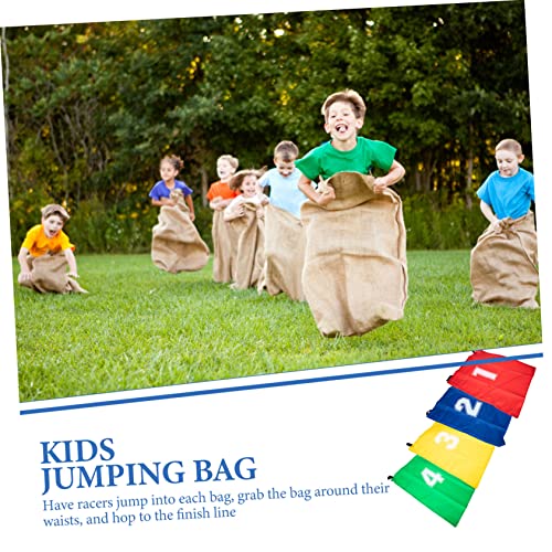 PENIKOKO 4 Stück Hüpfsack Teilig mit Zahlenmarkierung Leichte Langlebige Sprungsäcke für Outdoor Spiele Sackhüpfen Geburtstagsfeiern Teamwettbewerbe für Jungen und Mädchen PENIKOKO 4 Stück Hüpfsack Teilig mit Zahlenmarkierung Leichte Langlebige Sprungsäcke für Outdoor Spiele Sackhüpfen Geburtstagsfeiern Teamwettbewerbe für Jungen und Mädchen von PENIKOKO
