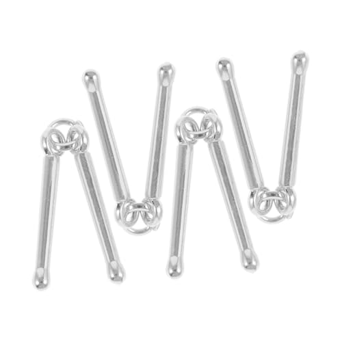 PENIKOKO 4 Stück Musiknoten-Schmuck Musiknoten-Anhänger Schlagzeug-Halskette Instrumente Charms Musiknote Charme Anhänger für Musikinstrumente Schlagzeuger Halskette Zinklegierung Silver von PENIKOKO