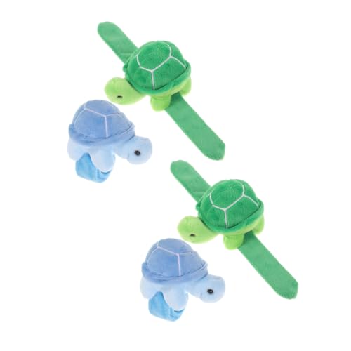 PENIKOKO 4 Stück Plüsch Turtle Handgelenkarmbänder Lustige und Tragbare Slap Bänder für Geburtstagsfeiern Reisen und Alltagsdekoration PENIKOKO 4 Stück Plüsch Turtle Handgelenkarmbänder Lustige und Tragbare Slap Bänder für Geburtstagsfeiern Reisen und Alltagsdekoration von PENIKOKO