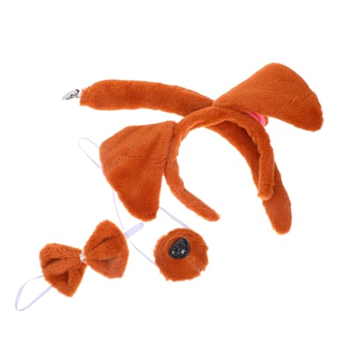 PENIKOKO 4 Stück Teiliges Hundeohren Stirnband mit Verstellbaren Drahtohren Weichem Plüschmaterial für Cosplay Kostüm party und Rollenspiele Niedliche Tier accessoires für Mädchen PENIKOKO 4 Stück Teiliges Hundeohren Stirnband mit Verstellbaren Drahtohren Weichem Plüschmaterial für Cosplay Kostüm party und Rollenspiele Niedliche Tier accessoires für Mädchen von PENIKOKO