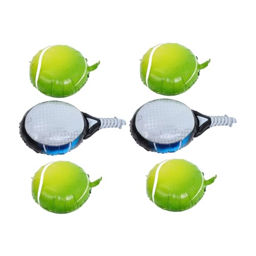 PENIKOKO 4 Stück Tennisballon Farbe thematisiert Party Sport Rosa für luftballons Tennisball-Ballon Tennis Dekorationen Tennisball-Pinata -Ballon Aluminiumballons Aluminiumfolie PENIKOKO 4 Stück Tennisballon Farbe thematisiert Party Sport Rosa für luftballons Tennisball-Ballon Tennis Dekorationen Tennisball-Pinata -Ballon Aluminiumballons Aluminiumfolie von PENIKOKO