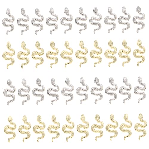 PENIKOKO 40Stücke Schlangen Charms Nagelkunst Dekoration für Maniküre Designs DIY Projekte und bei Themenpartys PENIKOKO 40Stücke Schlangen Charms Nagelkunst Dekoration für Maniküre Designs DIY Projekte und bei Themenpartys von PENIKOKO