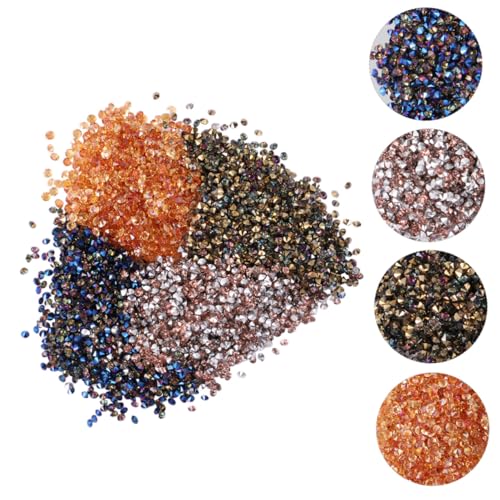 PENIKOKO 4er Packung DIY Maniküre Strasssteine Micro Zirconium Nail Art Rhinestones Nail Tip Dekoration Glänzende Nagelsteine in Farben für Damen und Mädchen PENIKOKO 4er Packung DIY Maniküre Strasssteine Micro Zirconium Nail Art Rhinestones Nail Tip Dekoration Glänzende Nagelsteine in Farben für Damen und Mädchen von PENIKOKO