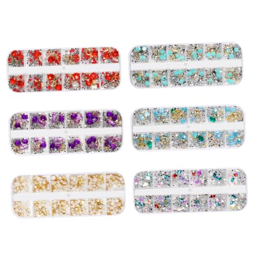 PENIKOKO 5 Stück Teiliges Manicure Ornament mit Strasssteinen Perlen und Niet Langlebig und Leicht Vielseitige Nagelkunst Zubehör für DIY Nail Art Geeignet für Natürliche und Künstliche PENIKOKO 5 Stück Teiliges Manicure Ornament mit Strasssteinen Perlen und Niet Langlebig und Leicht Vielseitige Nagelkunst Zubehör für DIY Nail Art Geeignet für Natürliche und Künstliche von PENIKOKO