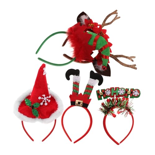 PENIKOKO 5 Stück Teiliges Weihnachts Party Haarreif mit Karikaturdesign Leicht und Bequem Festliche Kopfbedeckung für Erwachsene Party und Feiertagsdekoration PENIKOKO 5 Stück Teiliges Weihnachts Party Haarreif mit Karikaturdesign Leicht und Bequem Festliche Kopfbedeckung für Erwachsene Party und Feiertagsdekoration von PENIKOKO