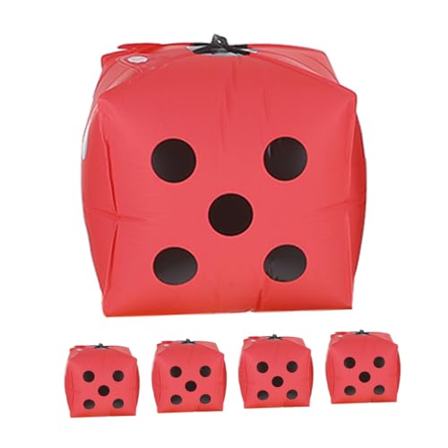 PENIKOKO 5 Stück Teiliges Würfel folienballons Matte Rote Würfel Langlebige Aluminiumfolie Interaktive Partydeko für Spielabende Geburtstag Hochzeit Festival PENIKOKO 5 Stück Teiliges Würfel folienballons Matte Rote Würfel Langlebige Aluminiumfolie Interaktive Partydeko für Spielabende Geburtstag Hochzeit Festival von PENIKOKO