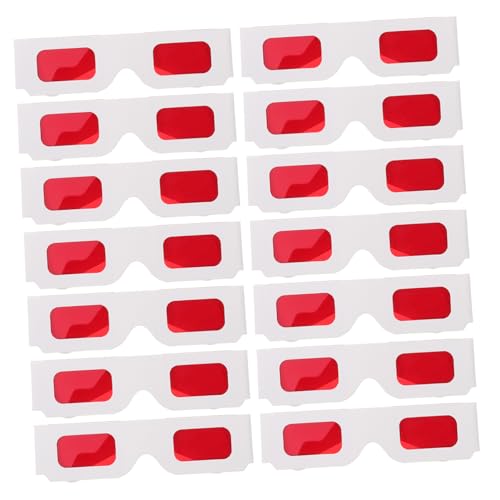 PENIKOKO 50 Stück Pappbrillen für Rot für Filme Valentinstag und Geburtstagsfeiern Leicht und Komfortabel Perfektes Partyzubehör von PENIKOKO