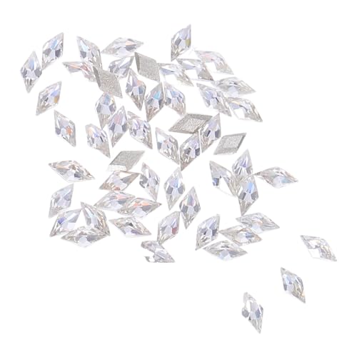 PENIKOKO 50 Stück Strass-anhänger Für Nagelkunst: Rhombische Kristalle Mit Flacher Rückseite, 3d-mini-kawaii-strasssteine für Frauen Und Mädchen, Nagelkunstzubehör PENIKOKO 50 Stück Strass-anhänger Für Nagelkunst: Rhombische Kristalle Mit Flacher Rückseite, 3d-mini-kawaii-strasssteine für Frauen Und Mädchen, Nagelkunstzubehör von PENIKOKO