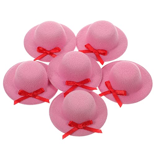 PENIKOKO 6 Stück Miniatur Puppenhüte mit Schleife Leichte und Stabile Mini Hüte für Puppenhaus Dekoration Cosplay und Fotoshootings Langlebige Bastelaccessoires Rosa PENIKOKO 6 Stück Miniatur Puppenhüte mit Schleife Leichte und Stabile Mini Hüte für Puppenhaus Dekoration Cosplay und Fotoshootings Langlebige Bastelaccessoires Rosa von PENIKOKO