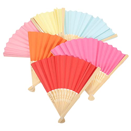 PENIKOKO 6 Stück Teiliges Faltbare Papierfächer für Diy Bunte Handheld Fächer für Kinderzimmer Partys und Hochzeiten Kreatives Basteln für Familie und Freunde PENIKOKO 6 Stück Teiliges Faltbare Papierfächer für Diy Bunte Handheld Fächer für Kinderzimmer Partys und Hochzeiten Kreatives Basteln für Familie und Freunde von PENIKOKO