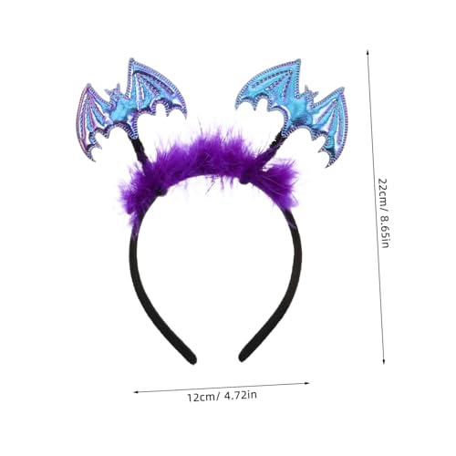 PENIKOKO 6 Stück Teiliges Halloween Stirnband Leichte Elastische Spinnen Fledermaus Haarreifen Bequemes Kostümzubehör für Party Karneval Rollenspiel Fantasievolle Grusel dekoration von PENIKOKO
