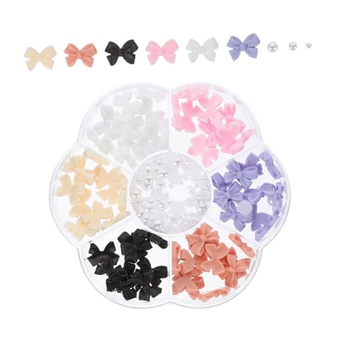 PENIKOKO 7Gitter Perlen Nagelkunst Zubehör mit Fächern Maniküre Charms Bunten Schleifen für Nageldesigns für DIY Projekte und Maniküre im Salon PENIKOKO 7Gitter Perlen Nagelkunst Zubehör mit Fächern Maniküre Charms Bunten Schleifen für Nageldesigns für DIY Projekte und Maniküre im Salon von PENIKOKO