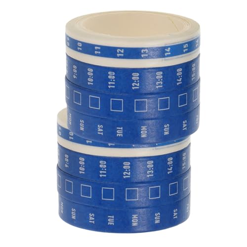 PENIKOKO 8 Rollen Washi Tape Zeitmanagement Klebeband Wiederablösbar für Scrapbooking DIY Planung Kalender Wochenplan Bunte Dekorative Planungsaufkleber für Schule Büro und PENIKOKO 8 Rollen Washi Tape Zeitmanagement Klebeband Wiederablösbar für Scrapbooking DIY Planung Kalender Wochenplan Bunte Dekorative Planungsaufkleber für Schule Büro und von PENIKOKO