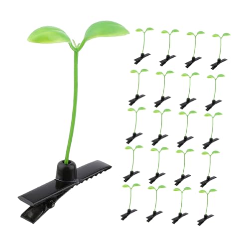 PENIKOKO 80 Stück Sojasprossen Haarnadel Blattclip Blatthaarklammern Stiel-stirnband Süße Haarstifte Sprout-clips-festival Rave-haarspangen Pflanzenhaarspangen Sprossenclips Hellgrün Metall PENIKOKO 80 Stück Sojasprossen Haarnadel Blattclip Blatthaarklammern Stiel-stirnband Süße Haarstifte Sprout-clips-festival Rave-haarspangen Pflanzenhaarspangen Sprossenclips Hellgrün Metall von PENIKOKO