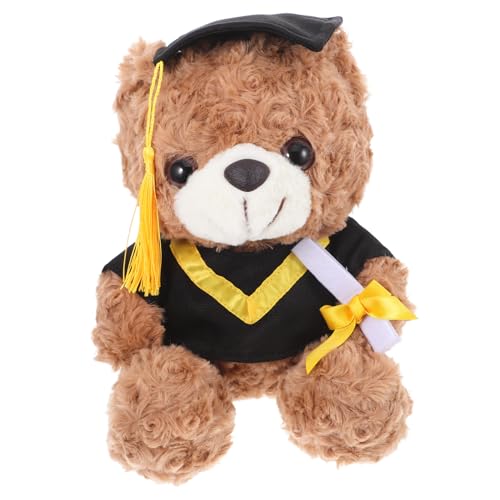 PENIKOKO Abschlussbärenpuppe Abschlussfeier Mini-Stoffspielzeug zum Abschluss Stopfer Abschlussbär Abschlussbär-Accessoire Abschluss-Tierspielzeug Blumenbären-Arrangement Plüsch Gelb PENIKOKO Abschlussbärenpuppe Abschlussfeier Mini-Stoffspielzeug zum Abschluss Stopfer Abschlussbär Abschlussbär-Accessoire Abschluss-Tierspielzeug Blumenbären-Arrangement Plüsch Gelb von PENIKOKO